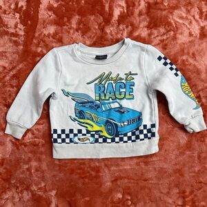 Toddler Boys' Hot Wheels Checkered Fleece Pullover | SIZE 18 M